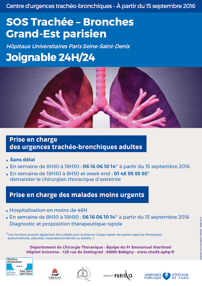 Centre d'urgences trachéo-bronchiques adultes-Hôpital Avicenne